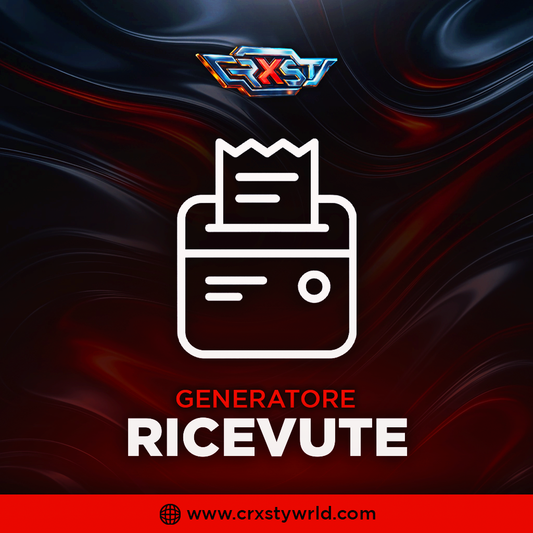 GENERATORE RICEVUTE LIFETIME - CrxstyWrld™ ⭐⭐⭐⭐⭐
